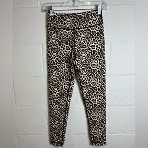 Zyia Active Cheetah Printed Scrunch Butt Casual Full Length Ankle Leggings 6-8